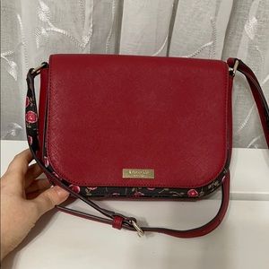 Kate Spade red floral crossbody (new without tags)